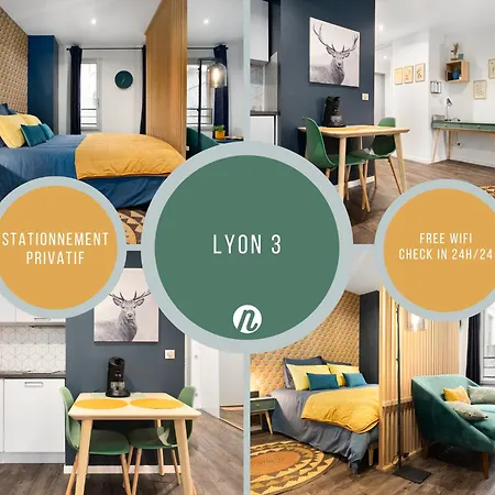 Studio Cosy Avec Parking Lyon Exterior foto